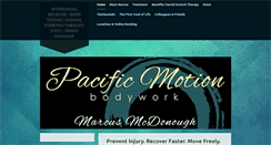 Desktop Screenshot of pacificmotionbodywork.com